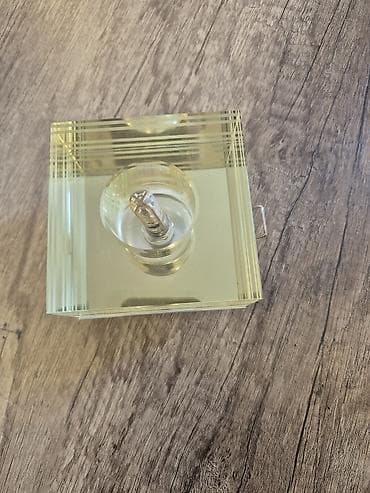 led lamp: Tavan spot lampaları (2 ədəd dəst) 1) Şüşə kvadrat korpuslu LED spot — 8