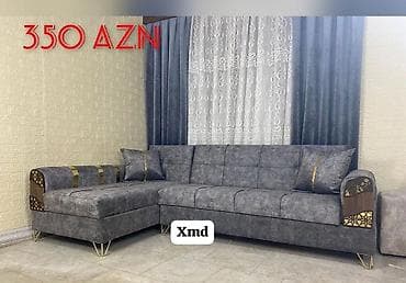 Künc divanı – 350 AZN - Rəng: tünd boz (müasir teksturalı parça) - lalafo.az -da Künc divanı – 350 AZN - Rəng: tünd boz (müasir teksturalı parça) -
