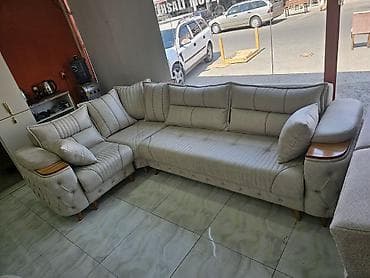 ofis divan: Künc divan dəsti – müasir dizayn və yüksək komfort - L formalı künc — 2