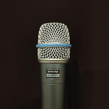 bass gitara: İnstrumental mikrofon Shure Beta 57A Tezliyə cavab, Hz: 50-16000 — 1