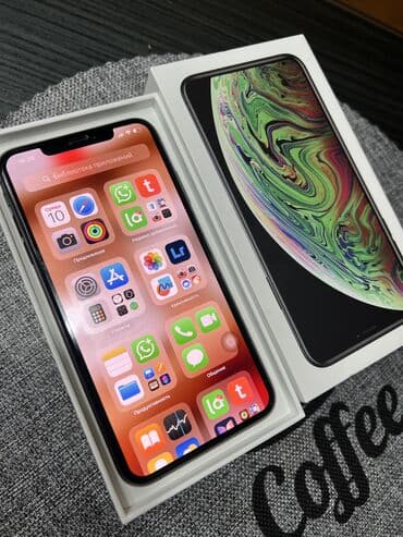 iphone x satilir: IPhone Xs Max, 256 GB, Qara, Face ID — 1