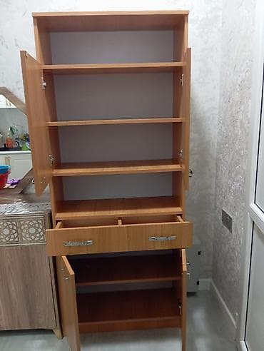 metbext: Mətbəx üçün çoxfunksiyalı bufet/dolab - Material: ağac teksturalı — 4