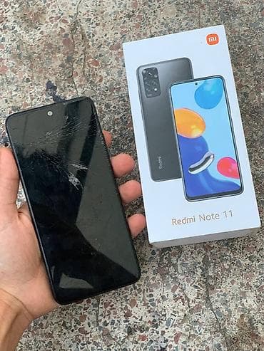 Redmi Note 11, 128 GB, rəng - Boz, Qırıq, Sensor, Barmaq izi — 2