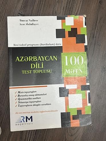 Məhsul: “Azərbaycan dili – Test Toplusu (100 Mətn)” Müəlliflər: Tuncay
