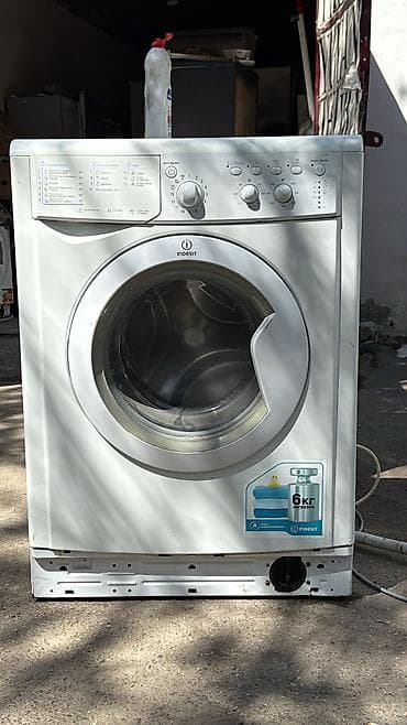Paltaryuyan maşın Indesit, 6 kq, İşlənmiş, Avtomat, Qurutmasız, Kredit yoxdur, Ödənişli çatdırılma — 1