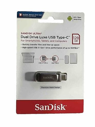 Kateqoriya: Flash yaddaşlar Brend: SanDisk Model: Flash 128GB Dual