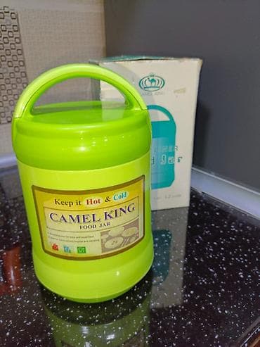 yemek qabi: Rəng - Yaşıl, Yəmək üçün termos, Paslanmayan polad — 2