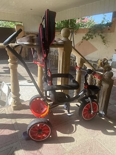 cube velo: Uşaq üçtəkərli velosiped – valideyn idarəetməsi ilə - Rəng — 1