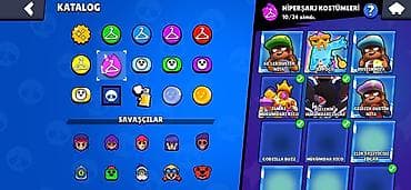 desd paltarlar: Brawl Stars hesabı – zəngin kostyum kataloqu ilə Xüsusiyyətlər: - — 2