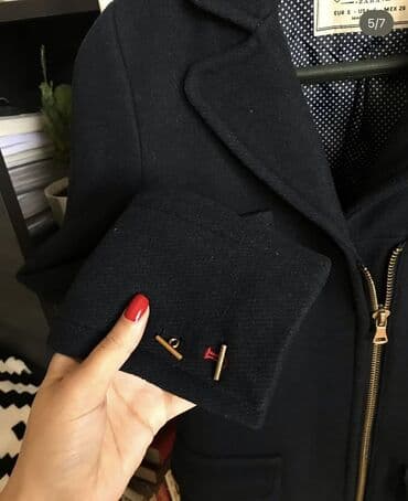 Kardiqanlar, jaketlər: Palto, Zara, S, rəng - Göy — 5