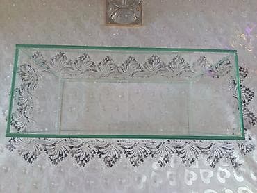 Şüşə akvarium en - 16sm uzun - 40sm hündür - 25sm - Material: şəffaf — 2