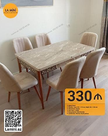 Раскладной, Прямоугольный стол, 4 стула at lalafo.az Раскладной, Прямоугольный стол, 4 стула