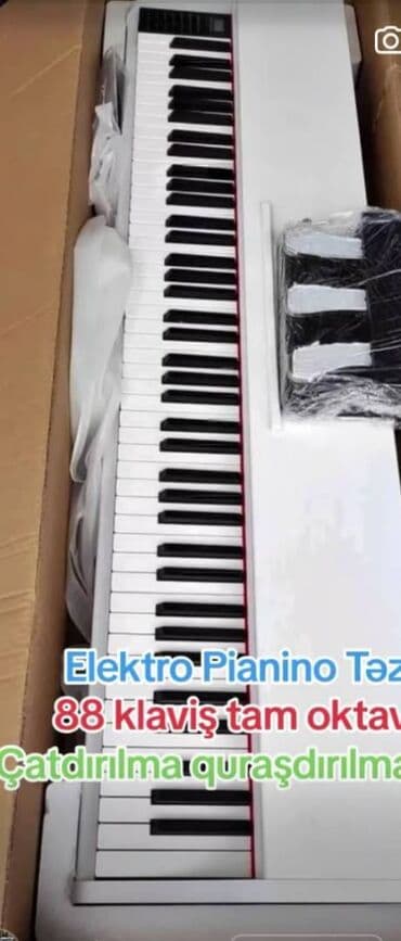 mp 3mp4: Təzədir 88 klavişli tam oktava Elektro Pianino. Qulaqcıq, oturacaq — 3