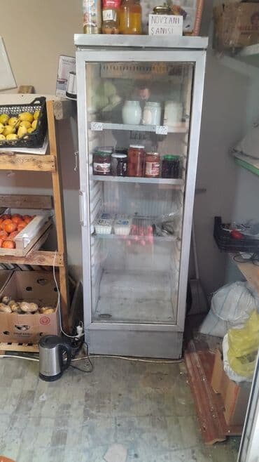 Moyka avadanlığı: Vitrin tipli ticarət soyuducusu - Şüşə qapılı, dik tip vitrin – — 1