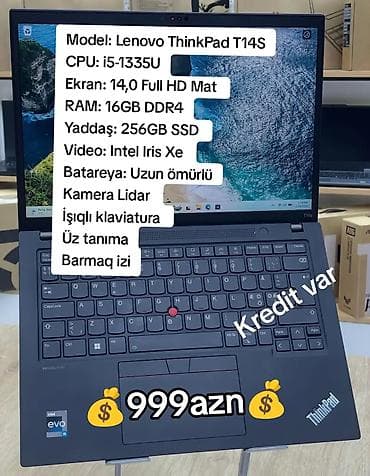 intel: Lenovo ThinkPad, 14 ", Intel Core i5, 256 GB — 1