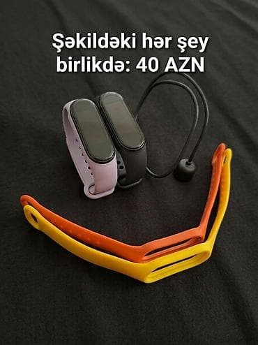İşlənmiş, Smart qolbaq, Xiaomi, Sensor ekran, rəng - Qara