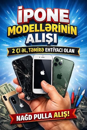 Xidmətlər: Xidmət: iPhone modellərinin alınması Təsvir: - Bütün iPhone — 1