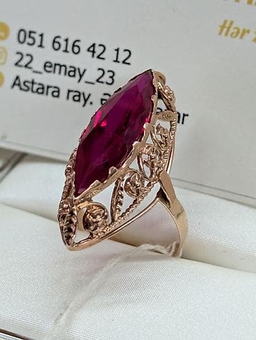 black afgano ətir: Üzük, Çəhrayı qızıl, 583 Əyar — 3