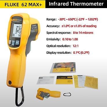 Infraqırmız pirometr Model: FLUKE 62 MAX+ Sürətli, invaziv olmayan