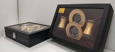 qadinlar ucun en gozel hediyyeler: Çay dəsti, rəng - Qızılı — 4