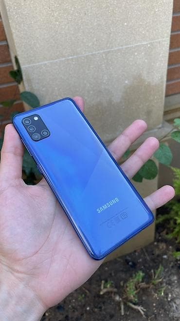 Samsung Galaxy A31, 128 ГБ, цвет - Синий, Face ID, Отпечаток пальца, Сенсорный at lalafo.az Samsung Galaxy A31, 128 ГБ, цвет - Синий, Face ID, Отпечаток пальца, Сенсорный