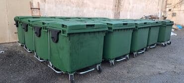 sutlac qablari: Müxtəlif ölçülü və rəngli zibil qutuları təklif olunur. Parklar — 3