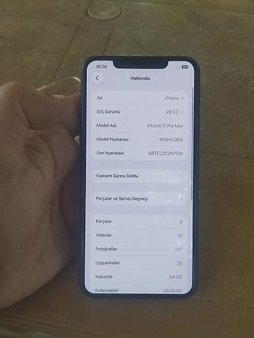 IPhone 11 Pro Max, 64 GB, Yaşıl, Face ID