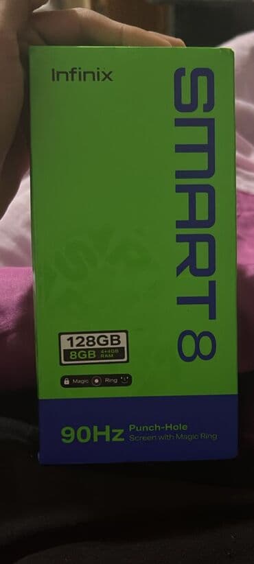 телефон fly 454 nimbus 8: Infinix Smart 8, 128 GB, rəng - Qara — 3