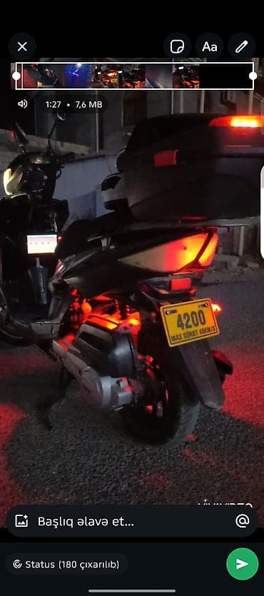 Motonəqliyyat: MOPED-Skuter – şəhər içi rahat gediş üçün tam avtomat (CVT) — 2