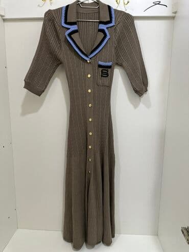 боорсоки на заказ бишкек: Trikotaj maxi don - Rəng: qəhvəyi (kakao tonlarında) - Material — 1