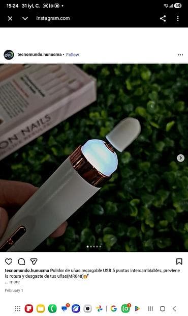USB ilə şarj olunan dırnaq cilalayıcı aparatı – Salon Nails MR048 - — 2
