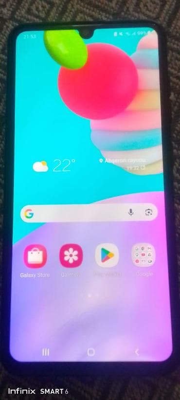 for x: Samsung Galaxy A31, rəng - Qara, Barmaq izi — 5