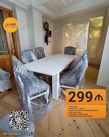 mini laqonda: Açılan, 6 stul — 1