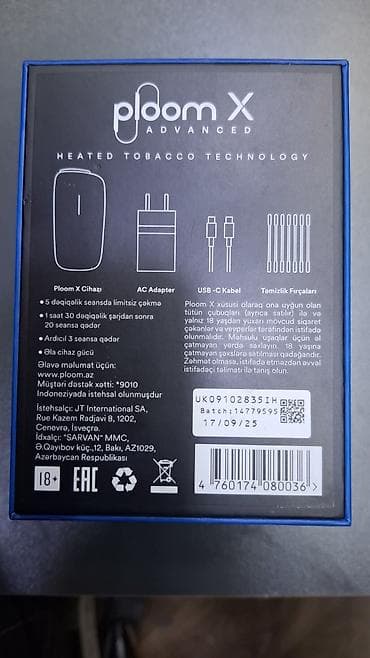 Ploom X yenidir hədiyyə olunub istifadəçisi olmadığım üçün satıram