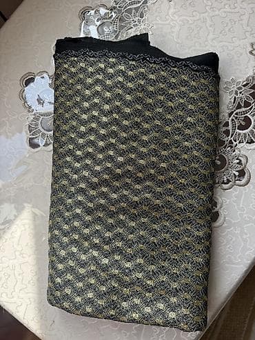 Картины и портреты: Metalik parıltılı naxışlı parçadır. - Rəng: qara əsas üzərində — 1