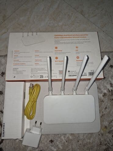 internet paylayıcı: Brend : Xiaomi Rəng : Ağ Naqilsiz qoşulmanın maks. sürəti : 867 Mbps — 2