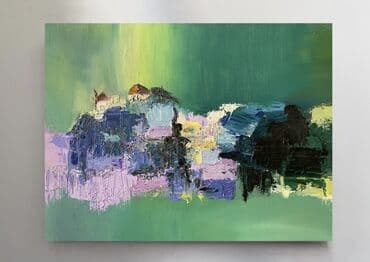 Bitkilər: Oil on canvas 50x40 — 1