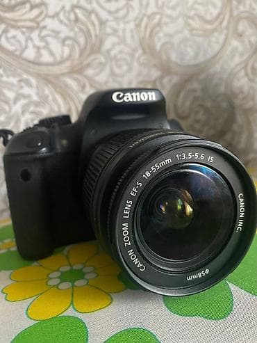 lens canon: Canon DSLR fotoaparat + Canon EF‑S 18-55mm f/3.5-5.6 IS obyektiv - — 1