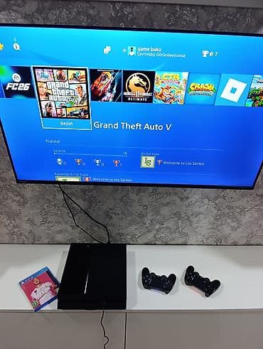 yeni playstation: PS4 500gb əla vəziyətdə, zavod plombu üzərində, 2 pult +fifa20 disk — 2