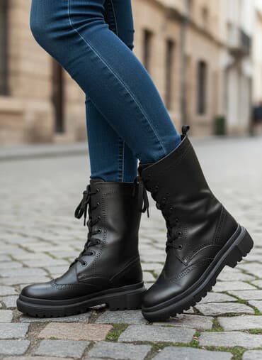 Çəkmə, Ölçü: 39, rəng - Qara, Yeni