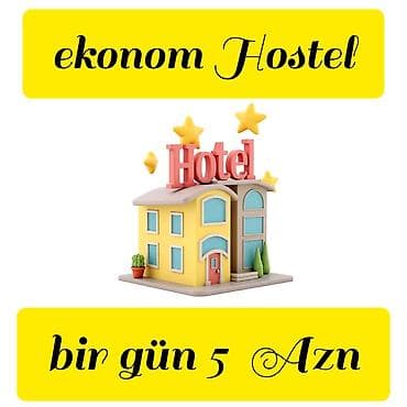 EM Hostel Baku 6 nəferlik ekonom otaqda bir yataq cəmi 5 Azn. Tek