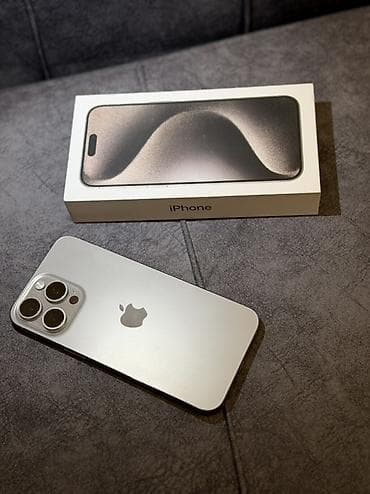 IPhone 15 Pro Max, 256 GB, Natural Titanium, Face ID lalafo.az -da IPhone 15 Pro Max, 256 GB, Natural Titanium, Face ID
