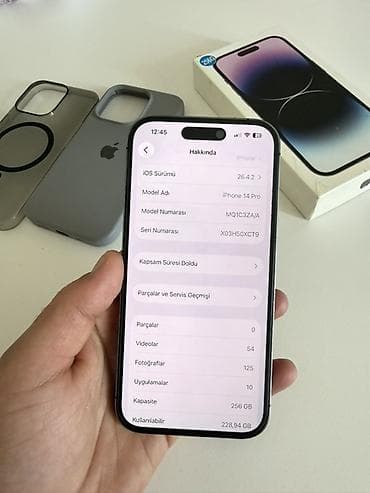 17 pro max mini: IPhone 14 Pro, 256 GB, Deep Purple, Face ID — 2