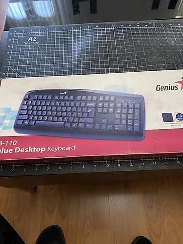 1155 plata: Genius KB-110 Value Desktop klaviatura - Tam ölçülü, tam sıra — 1