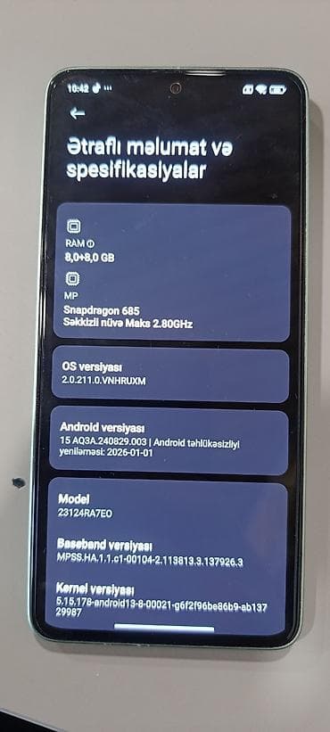 redmı 13: Redmi Note 13, 256 GB, rəng - Yaşıl, Face ID — 4