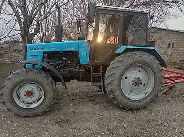 tekeri: Belarus MTZ 1221 təkərli traktor + asqıda torpaq frezesi/torpaq — 4