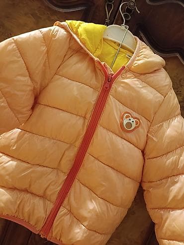 panda paltarı: Uşaq üçün qışlıq/yüngül şişmə gödəkçə - Rəng: açıq çəhrayı – somon — 3