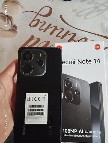 philips xenium 9@9d: Redmi Note 14, 128 GB, rəng - Qara, İki sim kartlı — 2