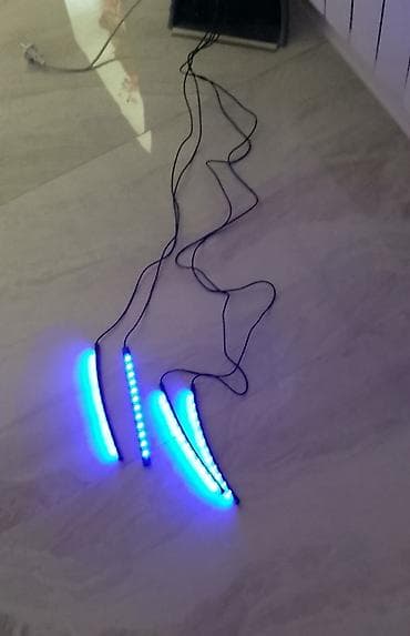 Maşın üçün LED interyer işıqlandırma dəsti - 4 ədəd çevik LED işıq