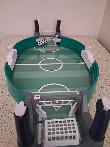 İdman və istirahət: Masaüstü futbol oyunu seti - Oval formalı mini futbol meydançası — 1